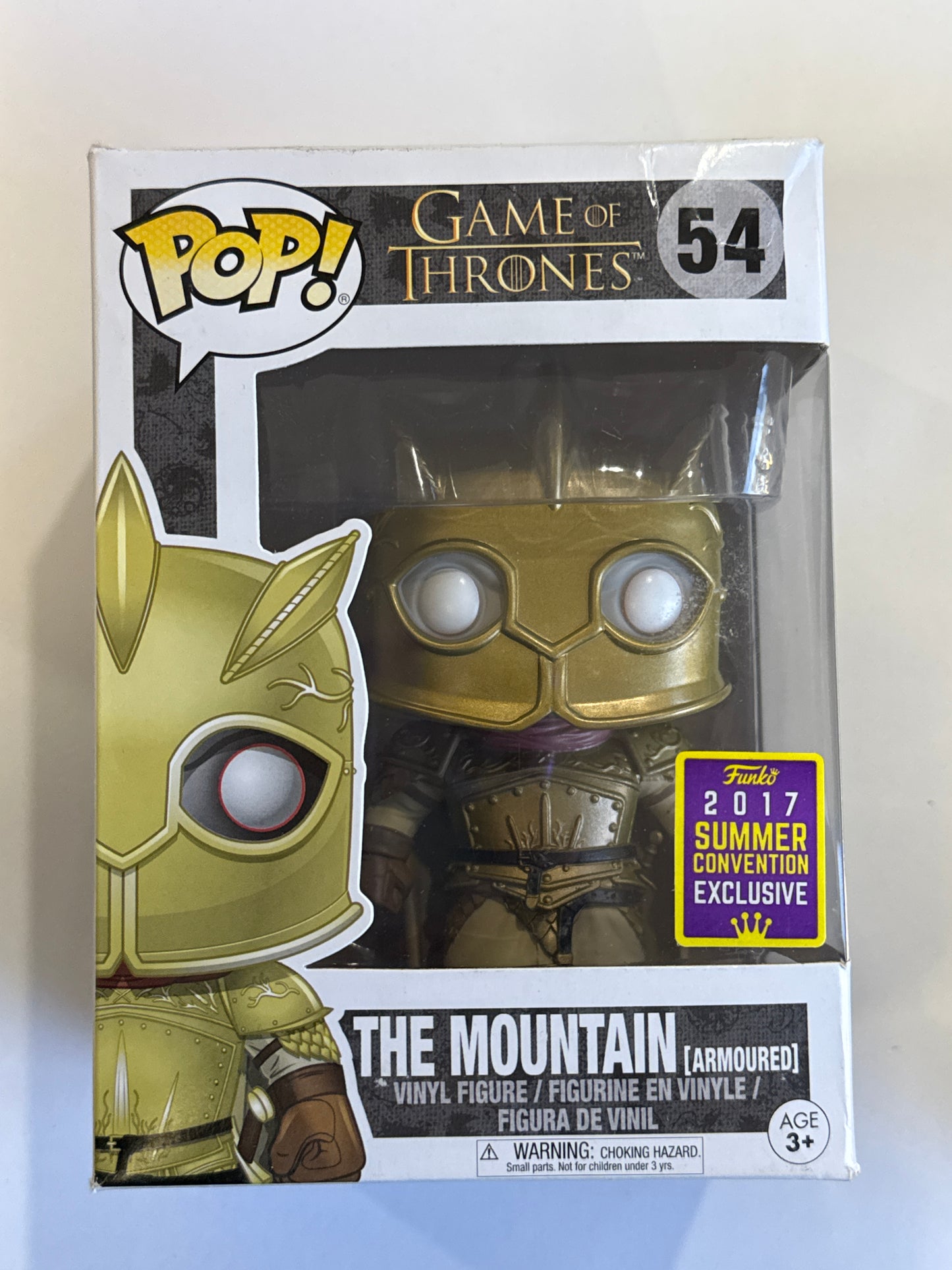 Game Of Thrones - The Mountain (Armoured) 2017 SDCC Exclusive Pop! Vinyl #54