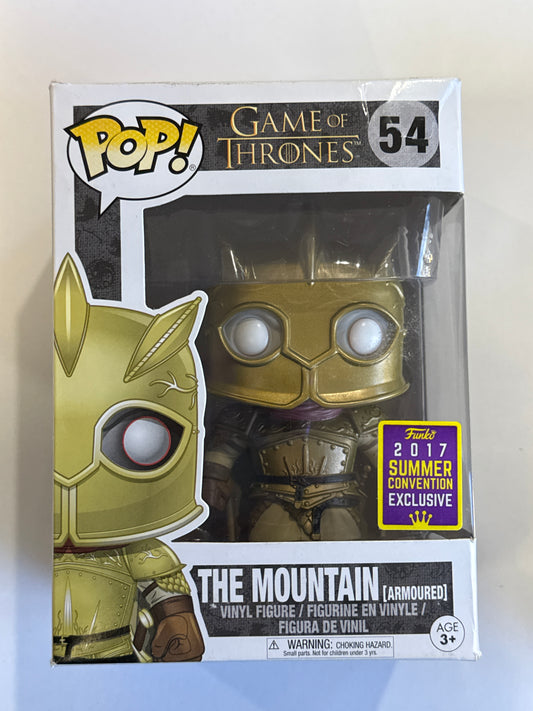 Game Of Thrones - The Mountain (Armoured) 2017 SDCC Exclusive Pop! Vinyl #54