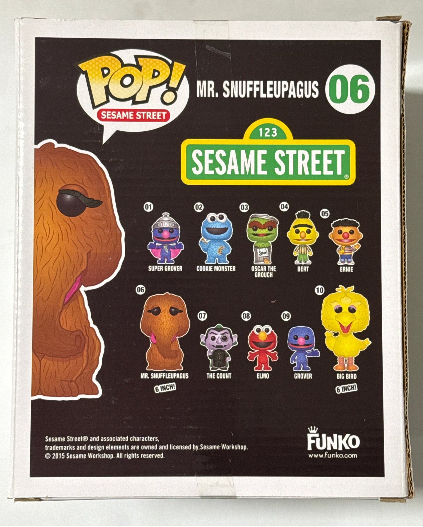 Sesame Street - Snuffleupagus 6" Pop! Vinyl #06