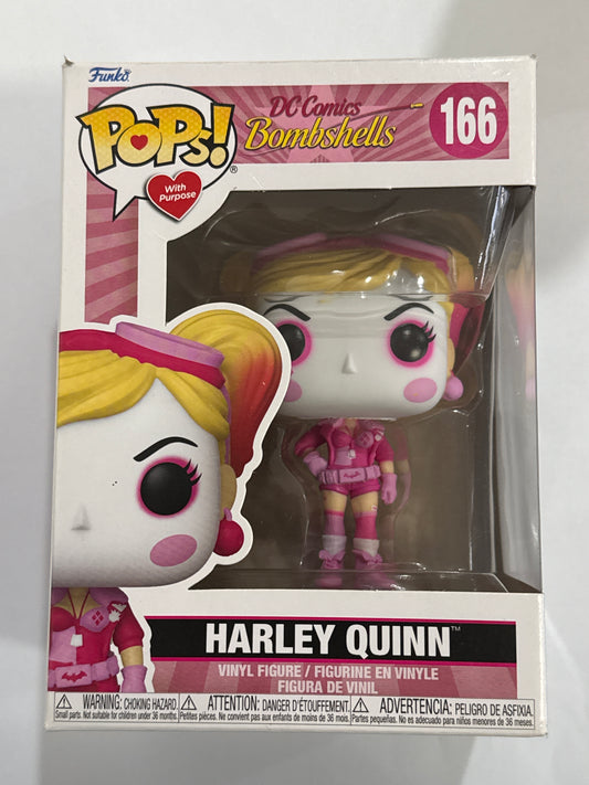 DC Comics Bombshells - Harley Quinn Breast Cancer Awareness Pop! Vinyl #166