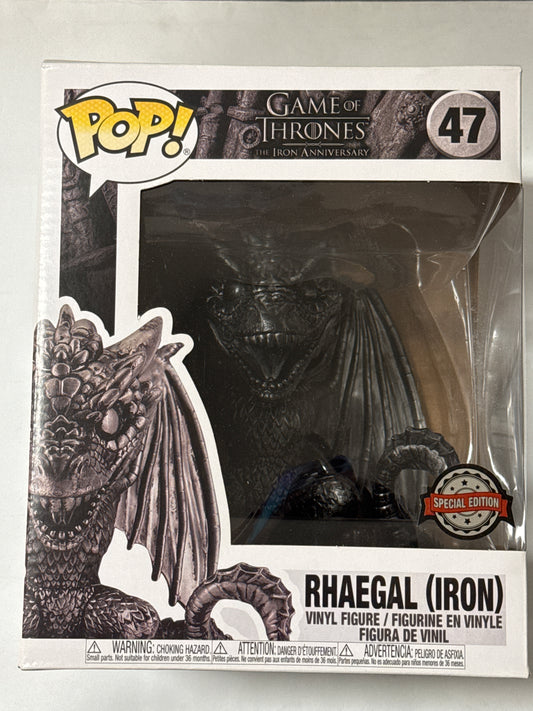 A Game of Thrones - Rhaegal Iron 6" US Exclusive Pop! Vinyl #47