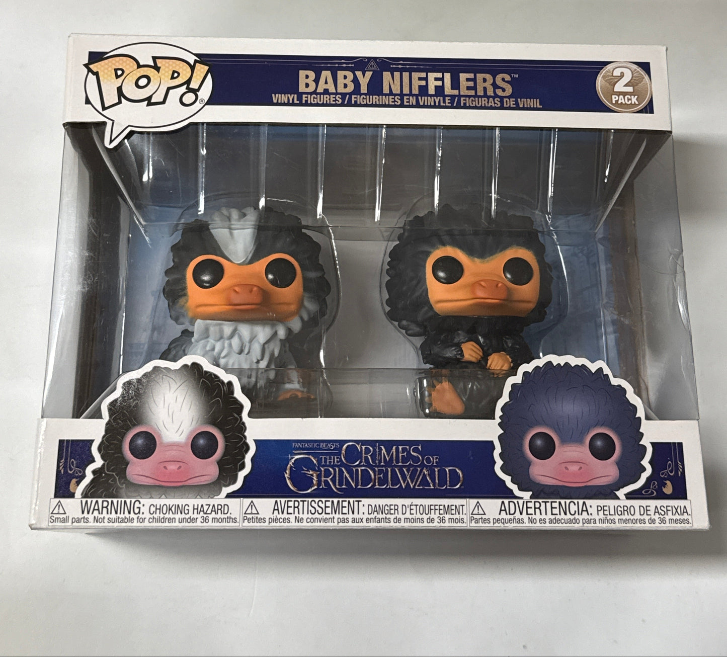 Fantastic Beasts 2: The Crimes of Grindelwald - Baby Nifflers (Black & Gray) Pop! Vinyl 2pack