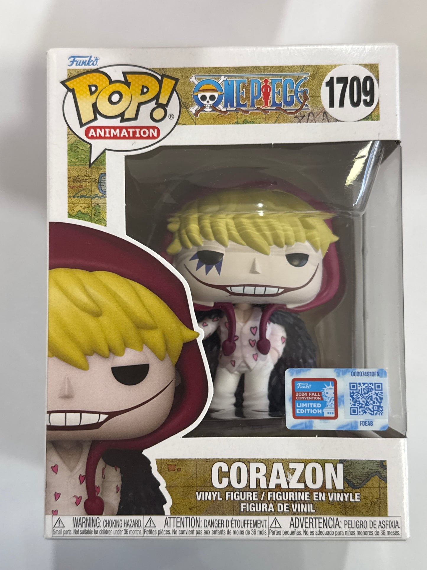 One Piece - Corazon NYCC 2024 Fall Convention Shared Exclusive Pop! Vinyl #1709