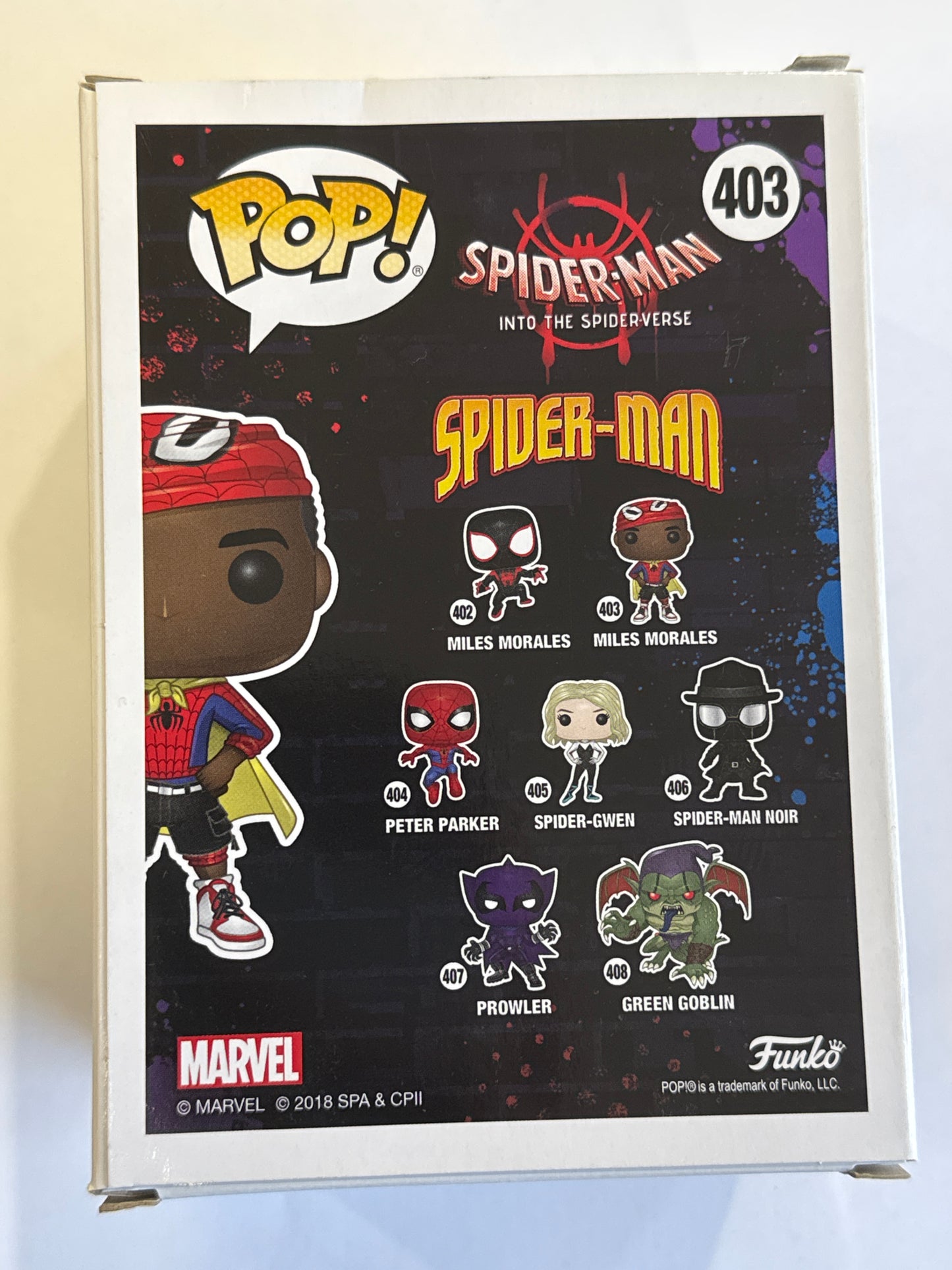 Spider-Man: Into the Spider-Verse - Miles Morales with Cape Pop! Vinyl #403