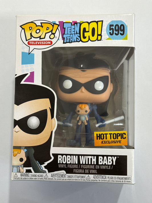 Teen Titans Go! - Robin as Nightwing with Baby US Exclusive Pop! Vinyl #599