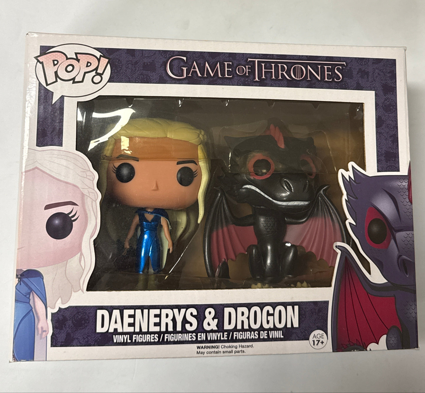 Game Of Thrones - Daenerys & Drogon Metallic 2 Pack Pop Vinyl