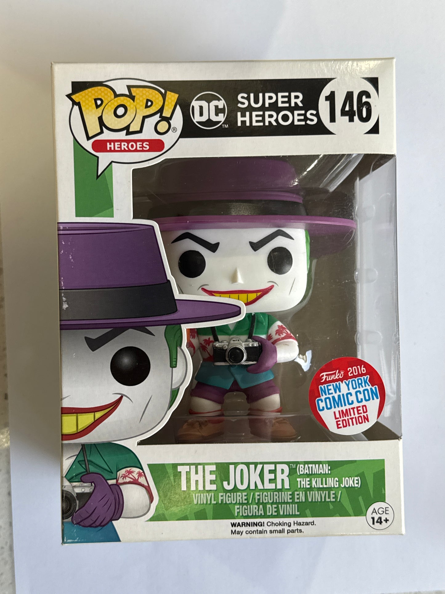 DC Super Heroes - The Joker (Batman: The Killing Joke) 2016 NYCC POP! Vinyl #146
