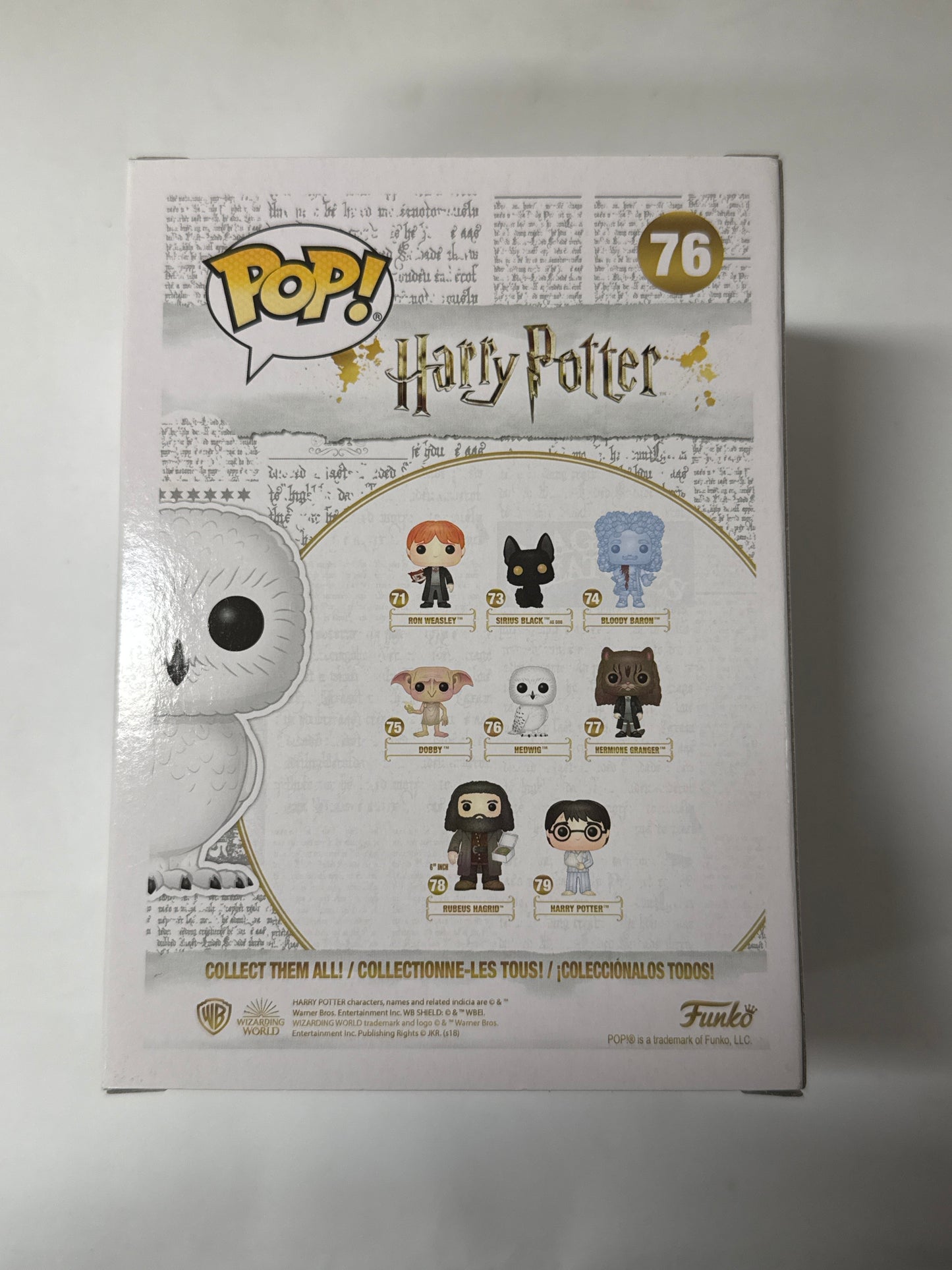 Harry Potter - Hedwig Flocked US Exclusive Pop! Vinyl #76