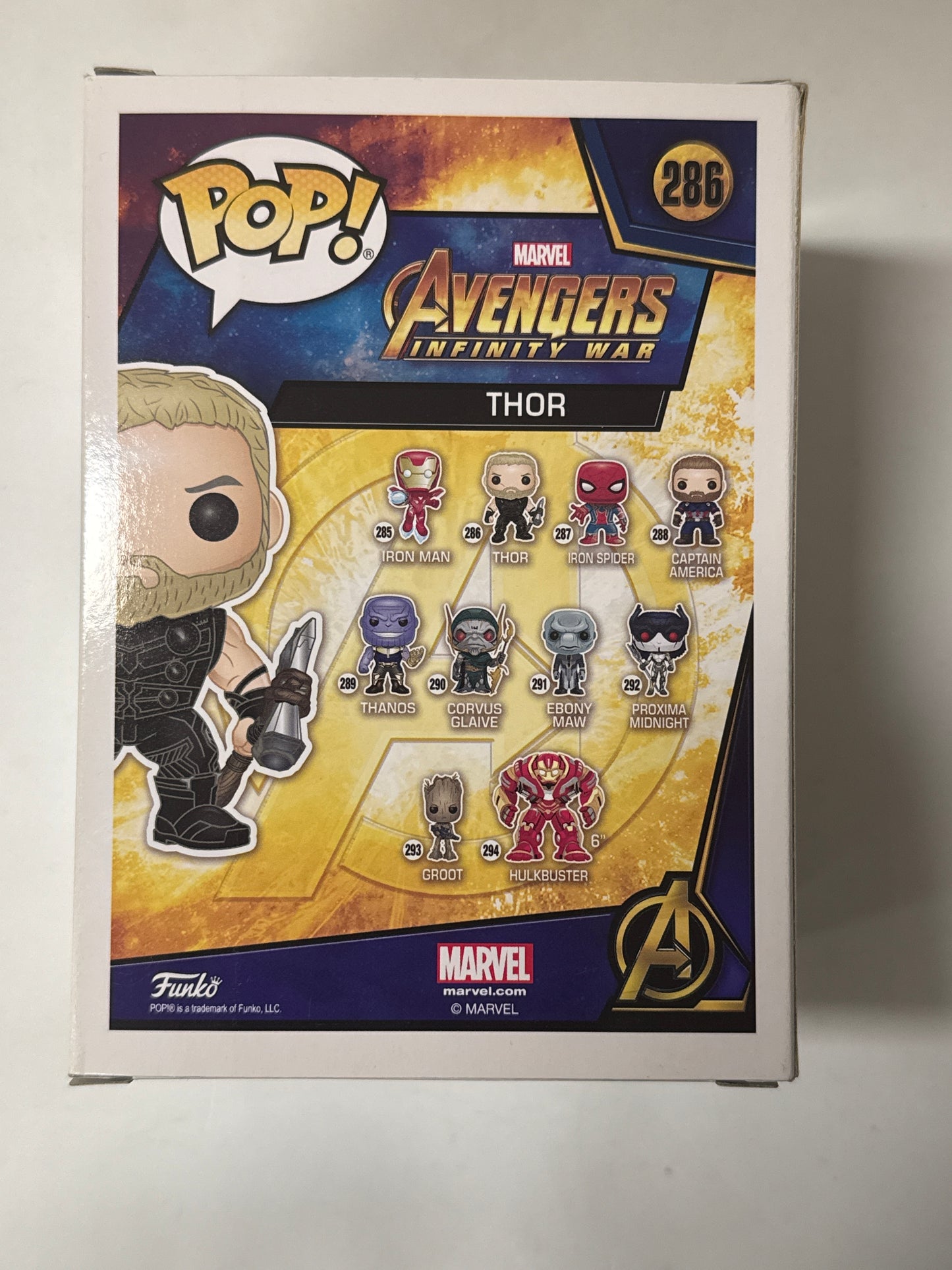 Avengers 3: Infinity War - Thor Pop! Vinyl #286
