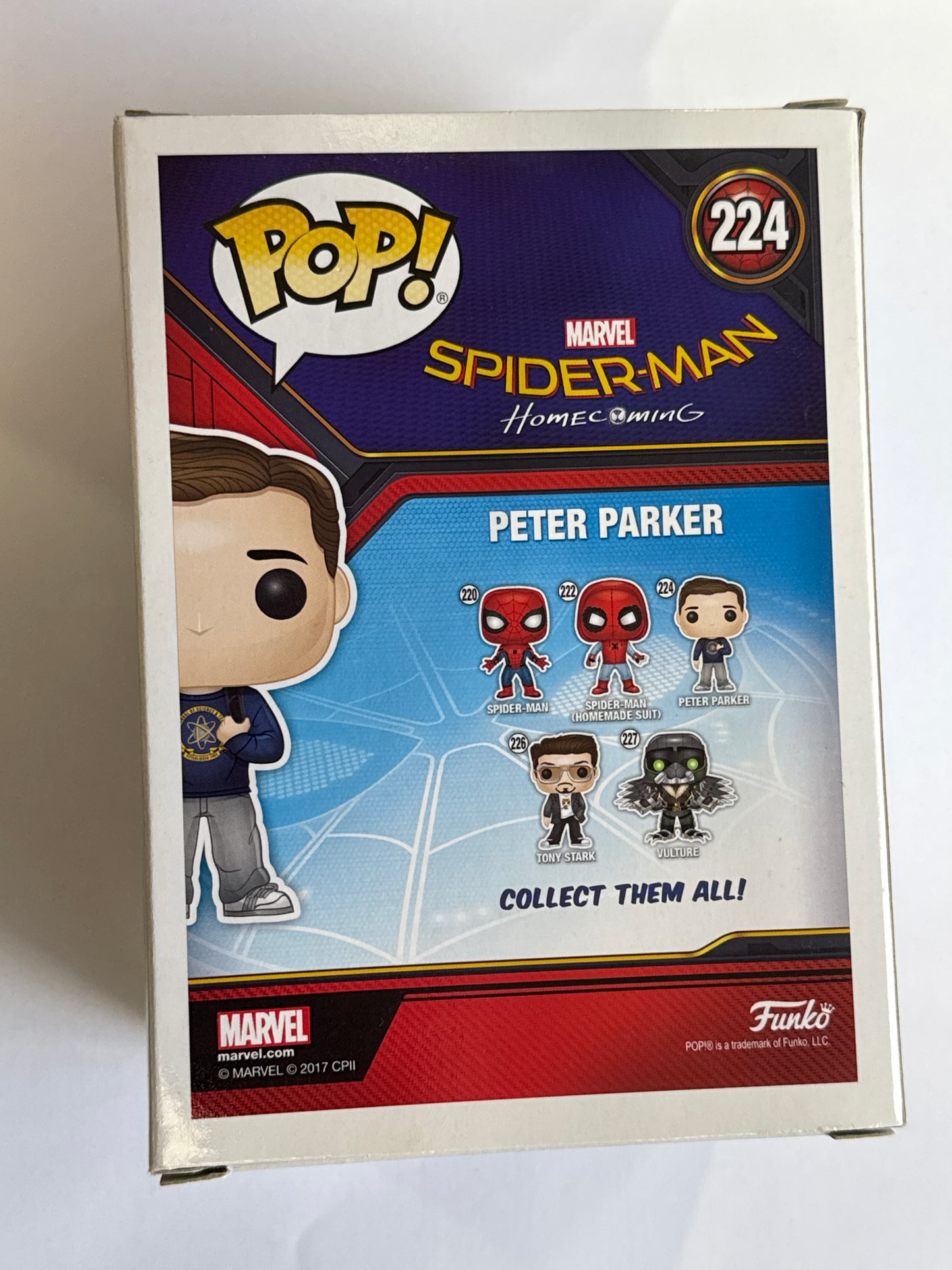 Spiderman Homecoming - Peter Parker Pop Vinyl #224