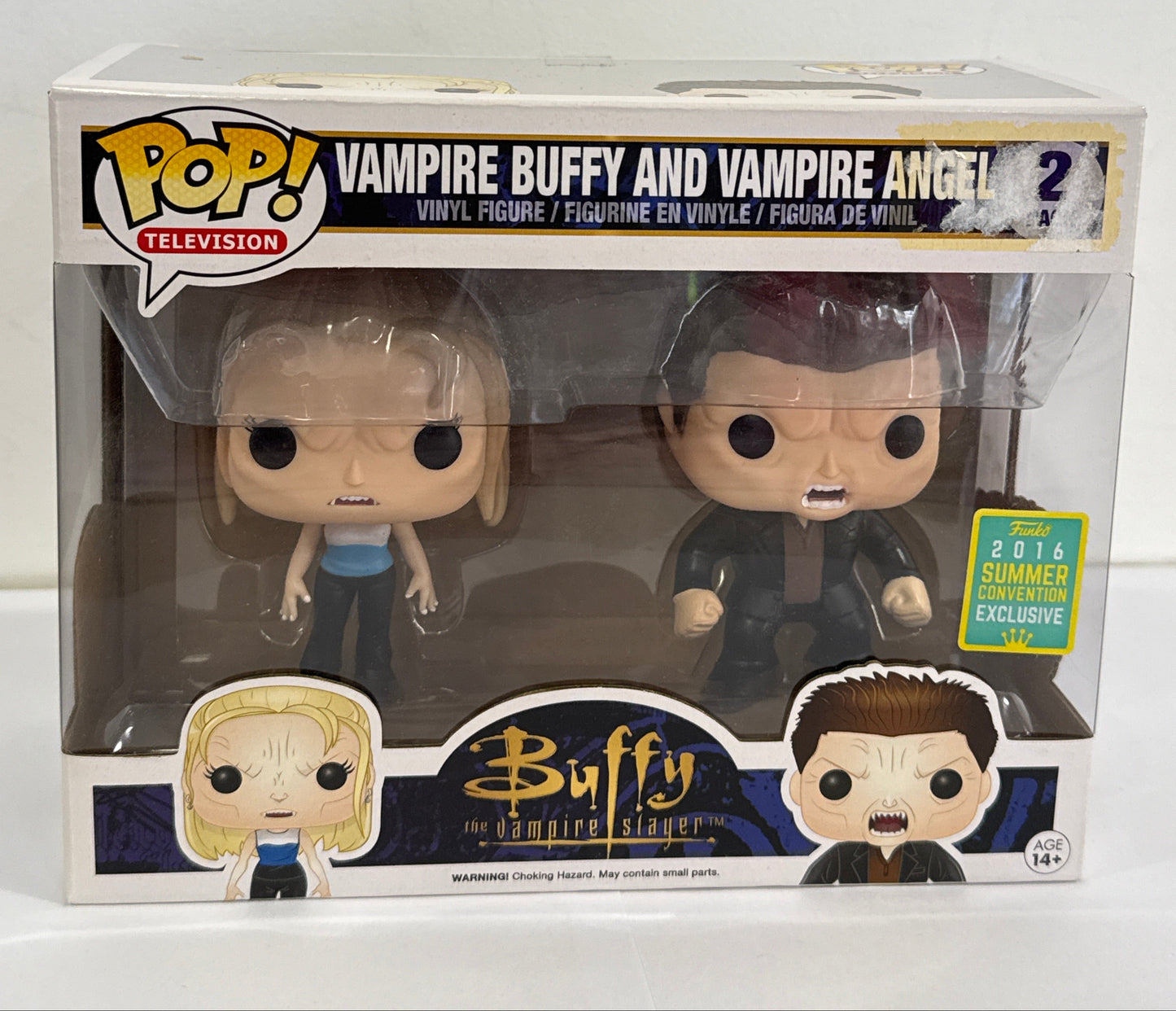 Buffy The Vampire Slayer - Vampire Buffy And Vampire Angel 2016 SDCC 2 Pack Pop Vinyl
