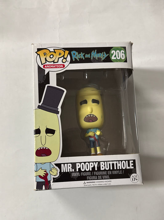 Rick and Morty - Mr Poopy Butthole Wounded US Exclusive Pop! Vinyl #206