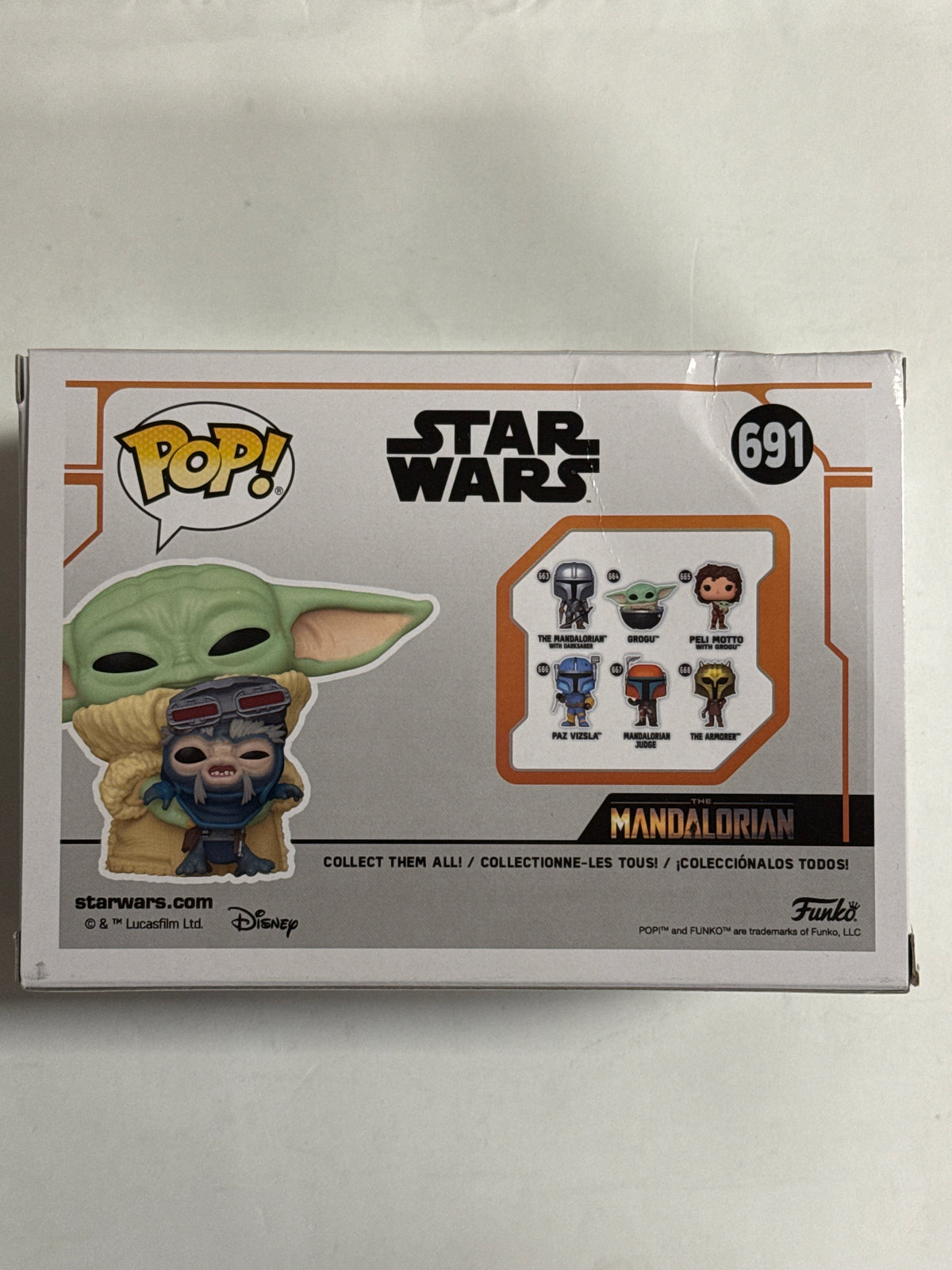 Star Wars: Mandalorian - Grogu with Anzellan  Driodsmith US Exclusive Pop! Vinyl #691