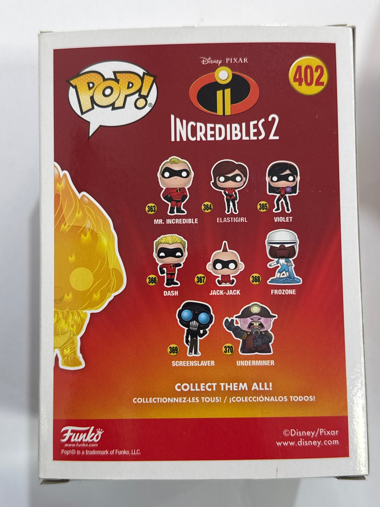 Incredibles 2 - Fire Jack-Jack US Exclusive Pop! Vinyl #402