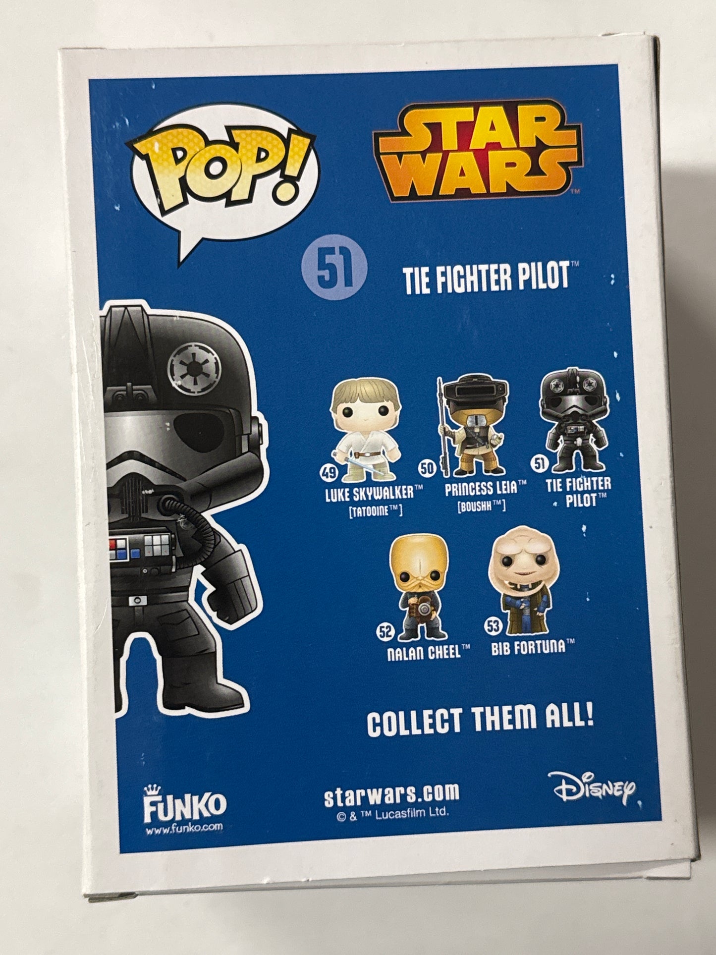Star Wars - Tie Fighter Pilot (Chrome) 2015 NYCC Exclusive Pop! Vinyl #51