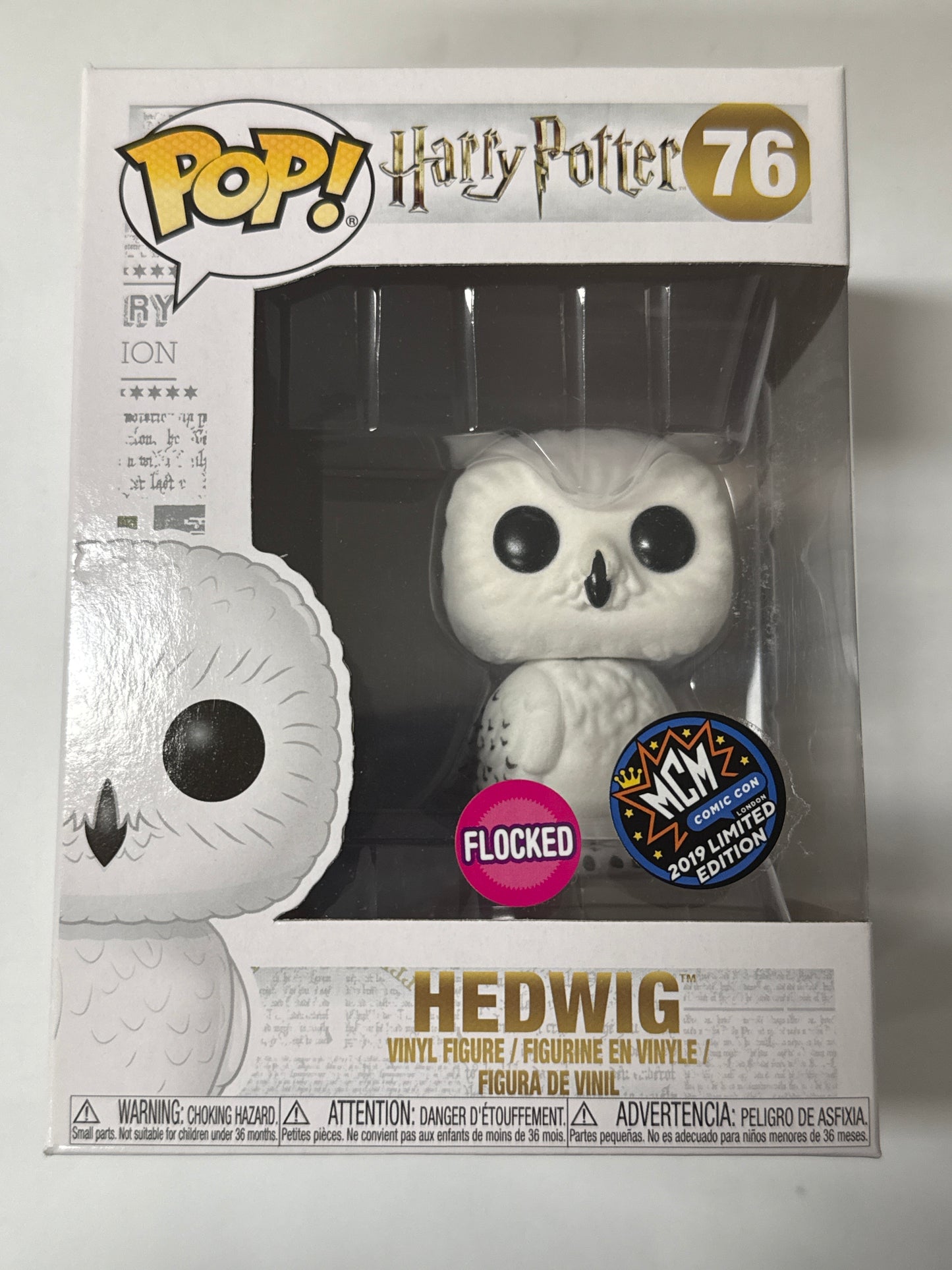 Harry Potter - Hedwig Flocked US Exclusive Pop! Vinyl #76