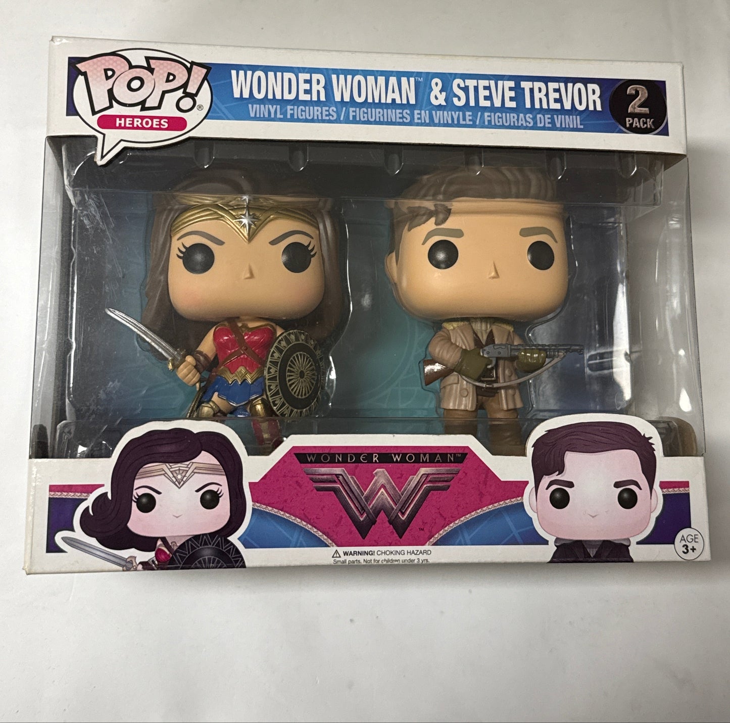 Wonder Woman - Wonder Woman & Steve Trevor US Exclusive 2-pack Pop! Vinyl