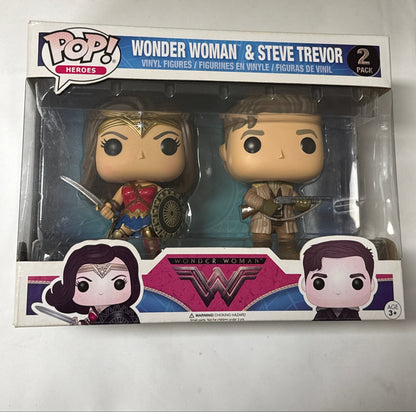 Wonder Woman - Wonder Woman & Steve Trevor US Exclusive 2-pack Pop! Vinyl