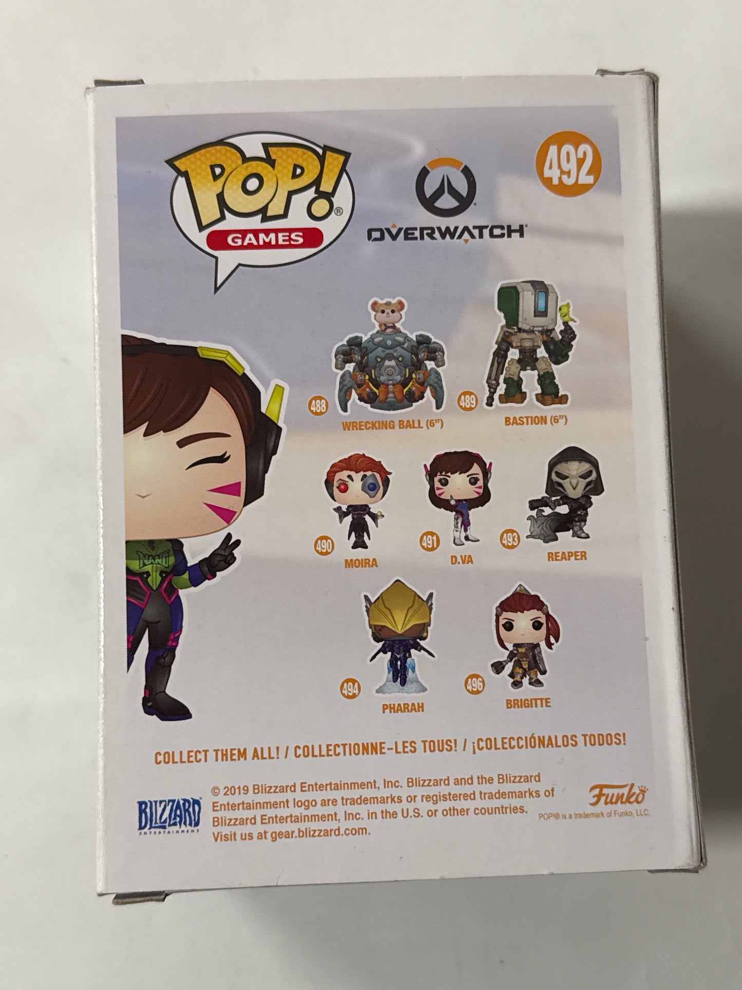 Overwatch -  D.Va Nano Cola US Exclusive Pop! Vinyl #492