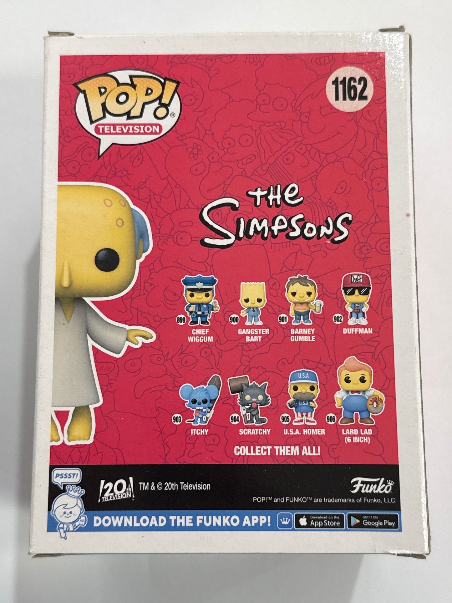 The Simpsons - Glowing Mr Burns US Exclusive Pop! Vinyl #1162