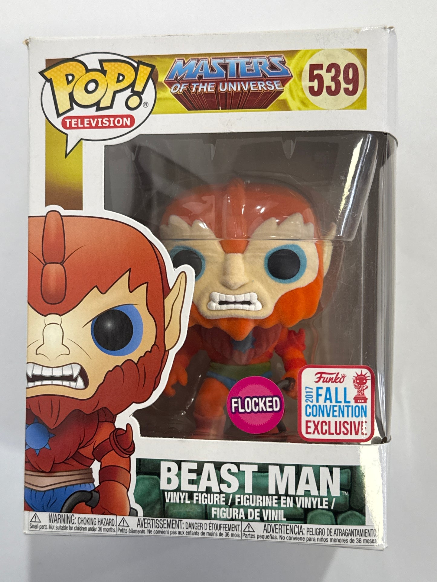 Masters of the Universe - Beast Man Flocked 2017 New York US Exclusive Pop! Vinyl  #539