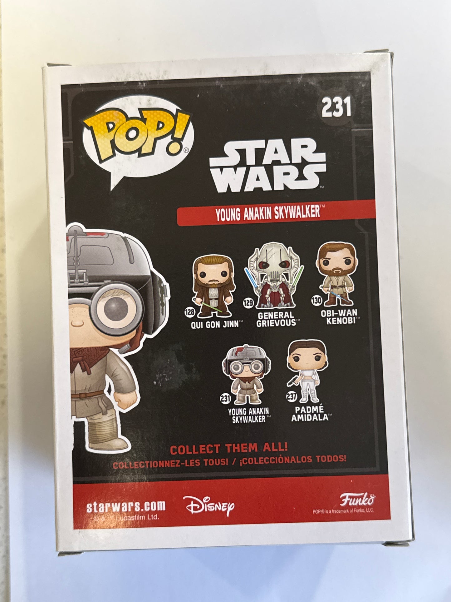 Star Wars - Young Anakin Skywalker US Exclusive Pop! Vinyl #231