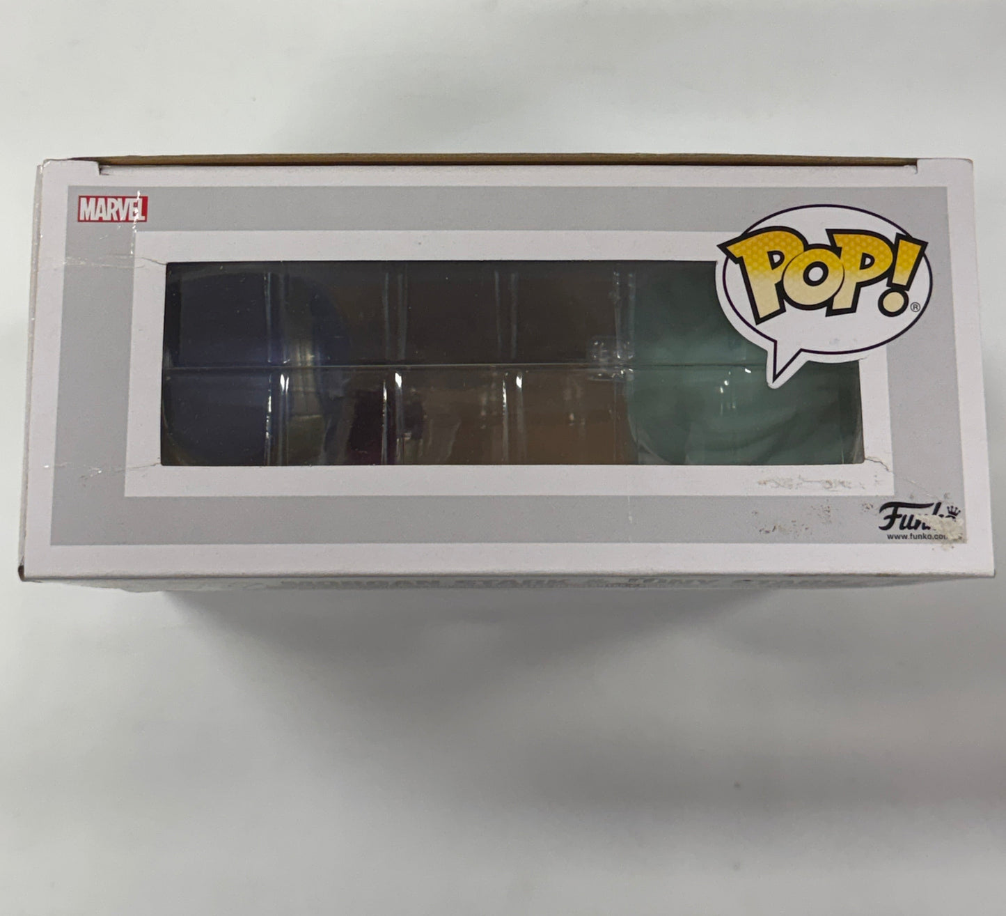 Avengers 4: Endgame - Morgan & Hologram Tony Glow with Helmet US Exclusive Pop! Vinyl 2-Pack