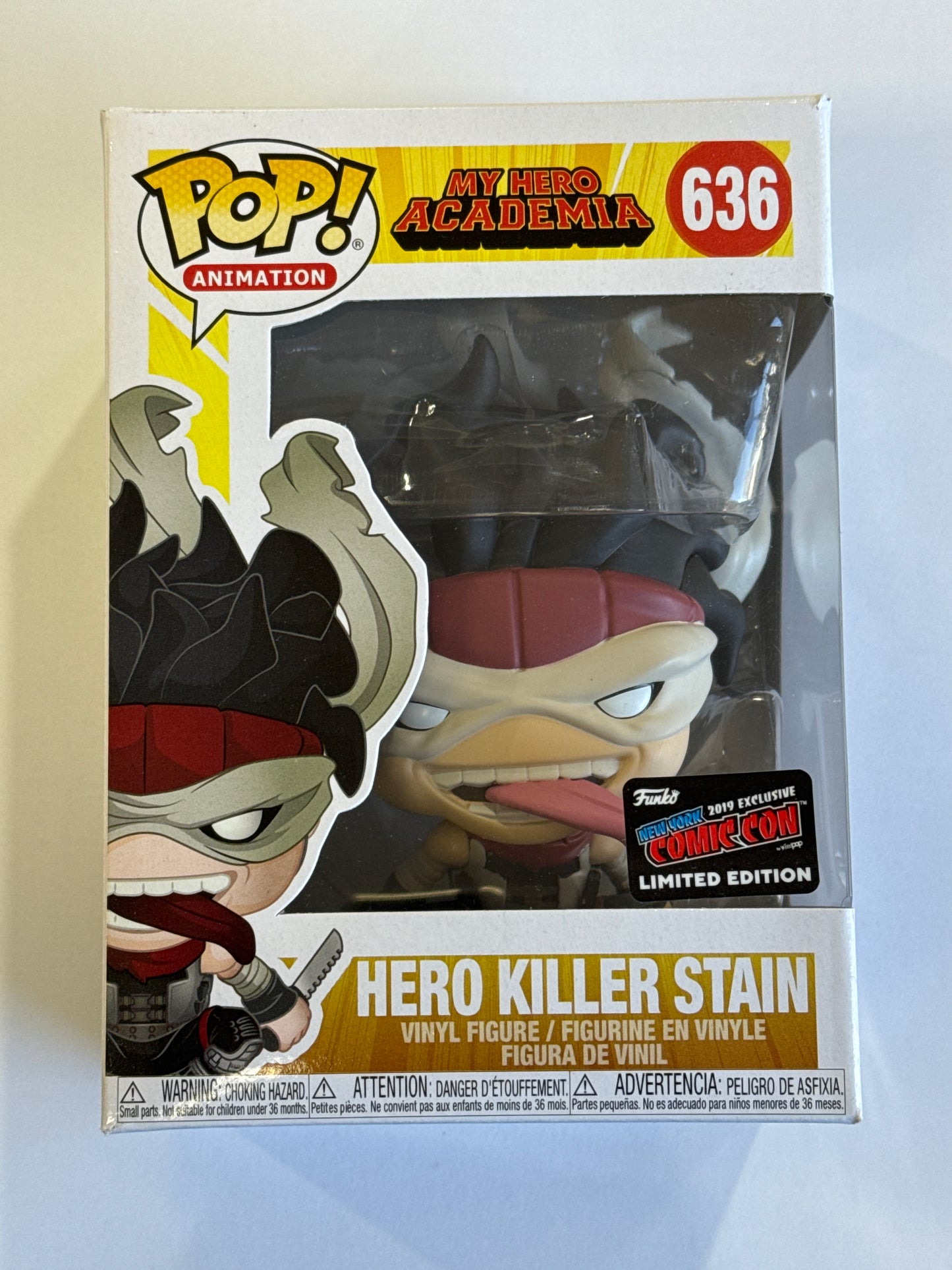 My Hero Academia - Hero Killer Stain 2019 NYCC Exclusive Pop! Vinyl #636