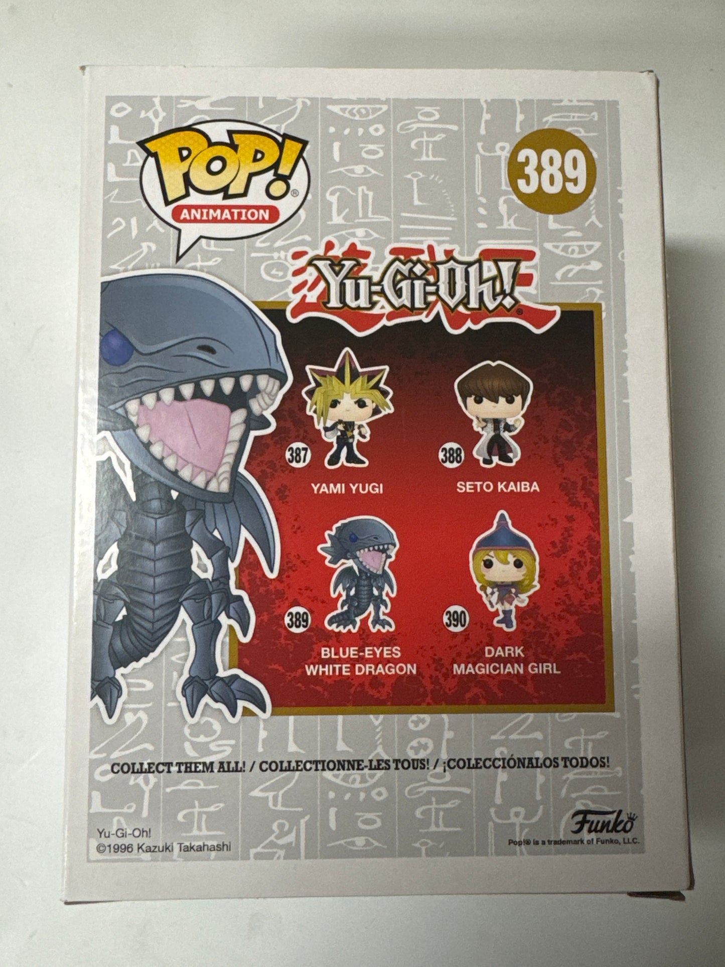 Yu-Gi-Oh! - Blue Eyes White Dragon (Silver) Pop Vinyl #389