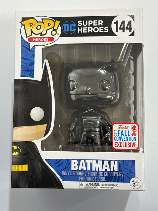 Batman - Black Chrome Batman 2017 New York US Exclusive Pop! Vinyl #144