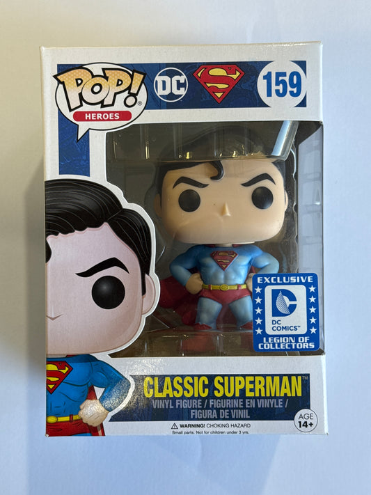 DC Superman - Classic Superman Legion Of Collectors Exclusive Pop! Vinyl #159