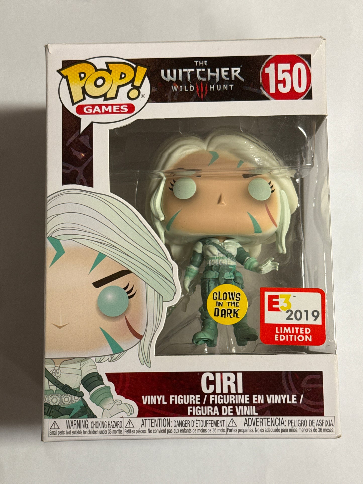 The Witcher Wild Hunt - Ciri Magic Glow E3 2019 Pop! Vinyl #150
