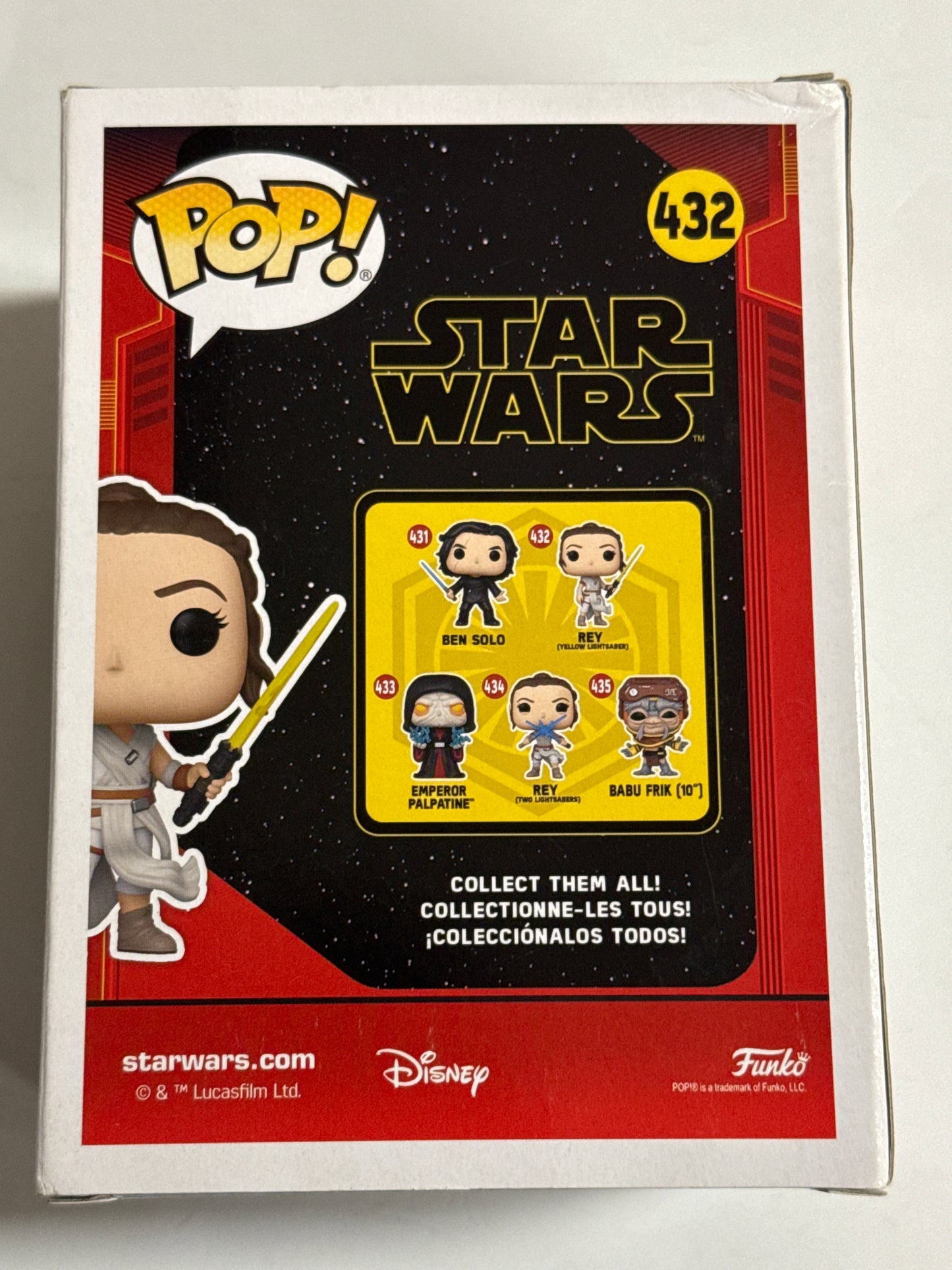 Star Wars - Rey with Yellow Saber Pop! Vinyl #432