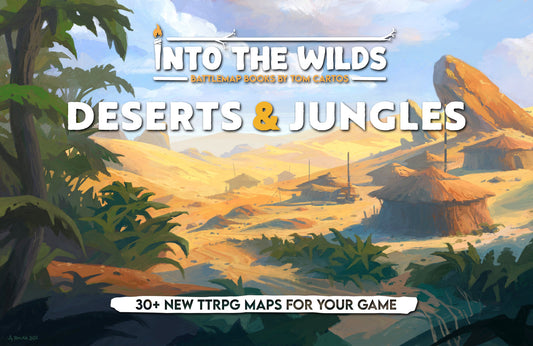 Into the Wilds Battlemap Books Deserts and Jungles