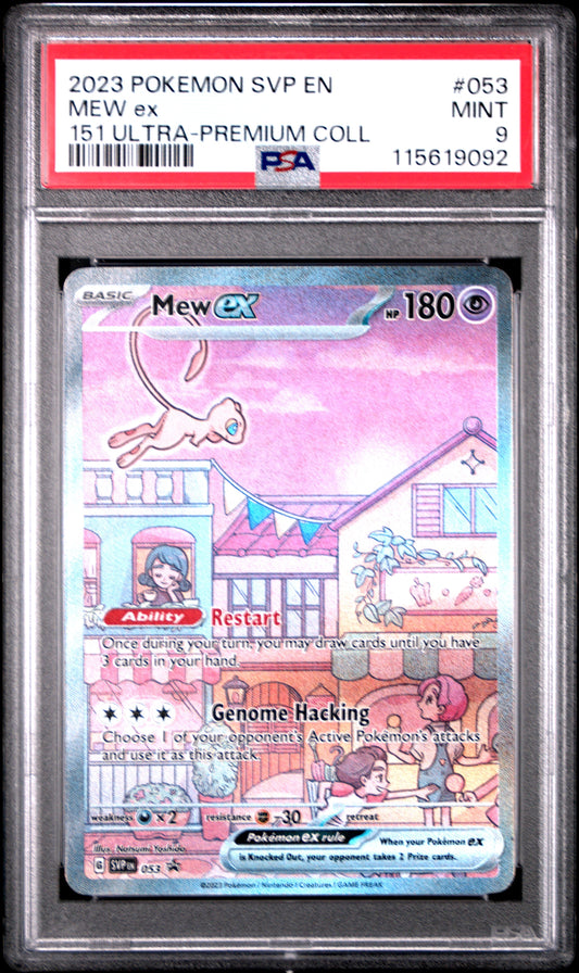 2023 Pokemon Svp En-Sv Black Star Promo 053 Mew Ex 151 Ultra-Premium Coll - PSA 9