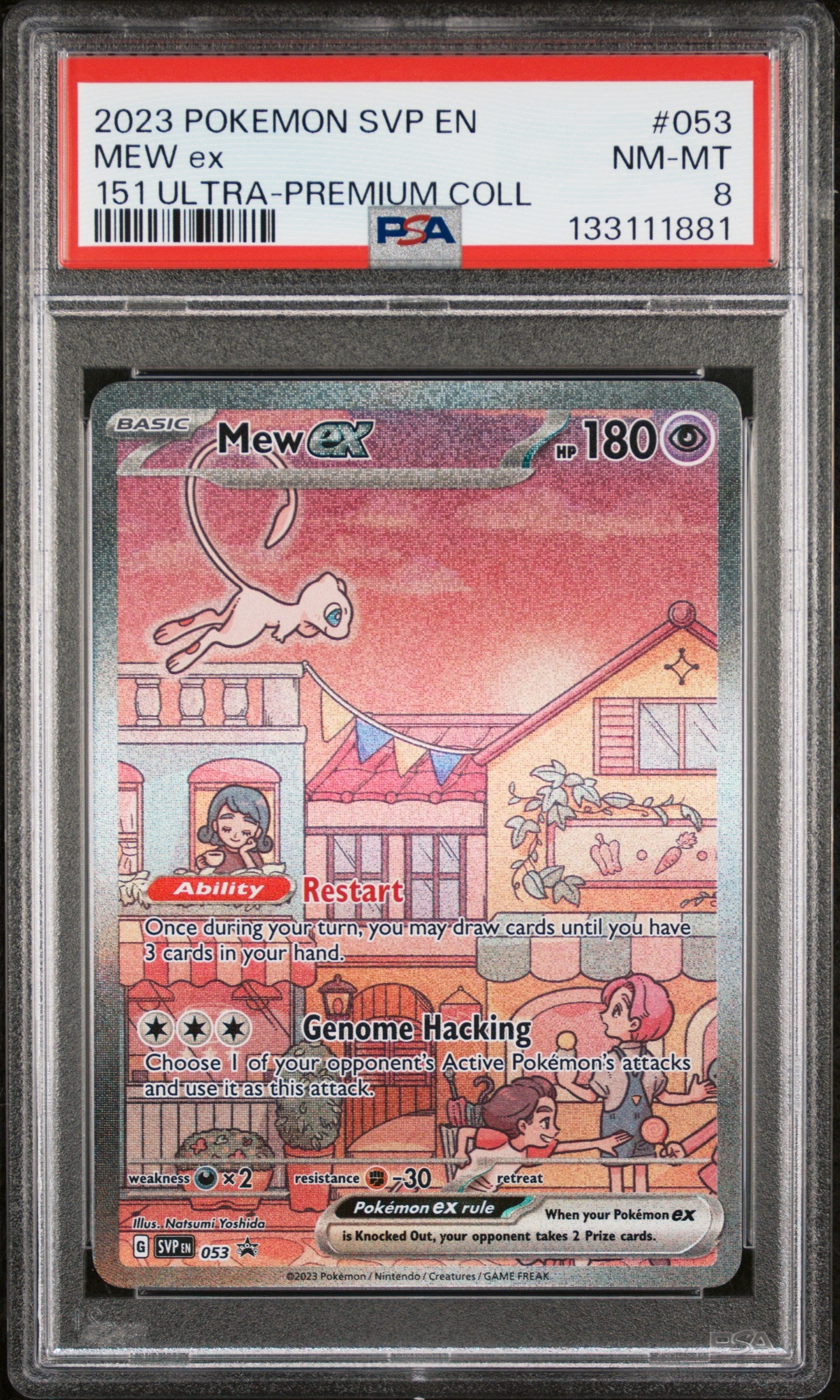 2023 Pokemon Svp En-Sv Black Star Promo 053 Mew Ex 151 Ultra-Premium Coll - PSA 8