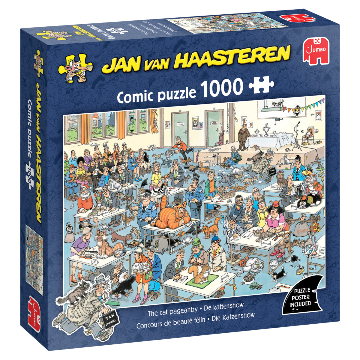 Puzzle - Jumbo Jan van Haasteren - The Cat Pageantry 1000Pc (Square Box)