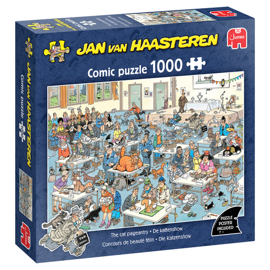 Puzzle - Jumbo Jan van Haasteren - The Cat Pageantry 1000Pc (Square Box)