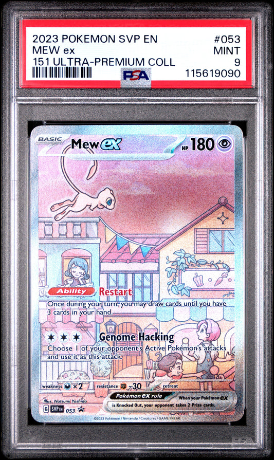 2023 Pokemon Svp En-Sv Black Star Promo 053 Mew Ex 151 Ultra-Premium Coll - PSA 9