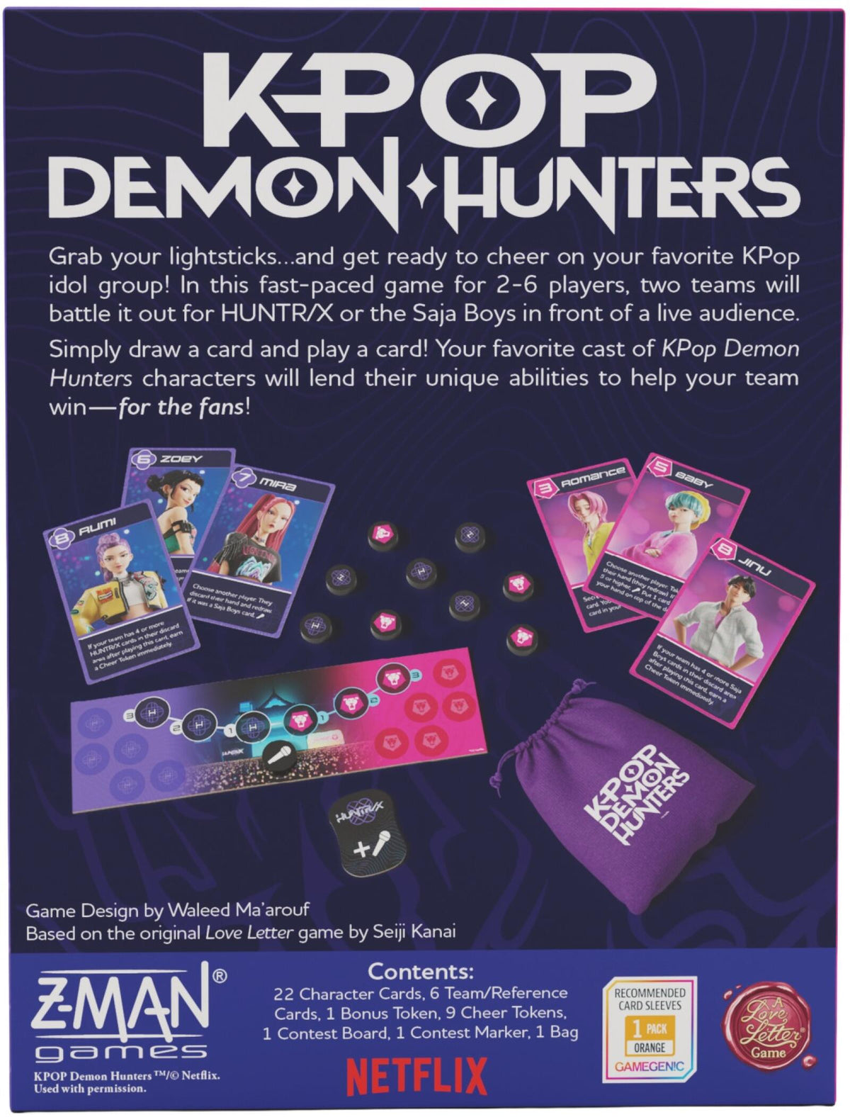 KPOP Demon Hunters Battle for the Spotlight (A Love Letter Game)