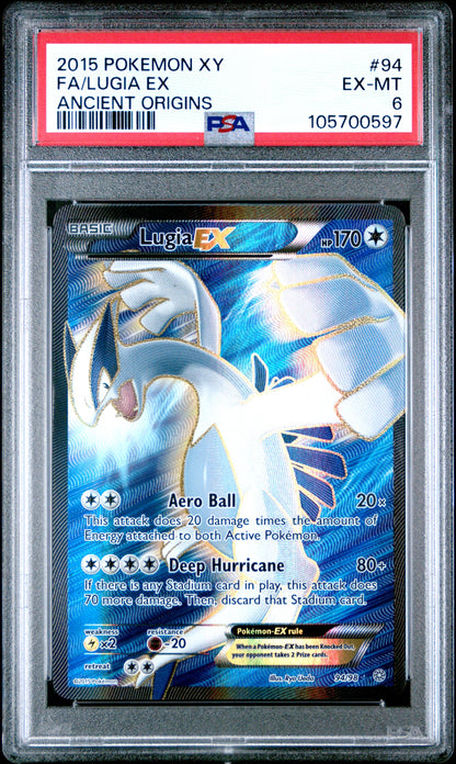 2015 Pokemon Xy Ancient Origins 94 Lugia EX