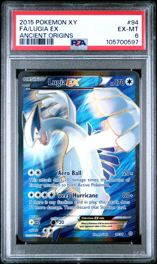 2015 Pokemon Xy Ancient Origins 94 Lugia EX