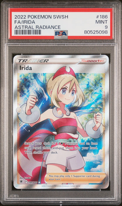 2022 Pokemon Sword & Shield Astral Radiance 186 Fa/Irida Astral Radiance - PSA 9