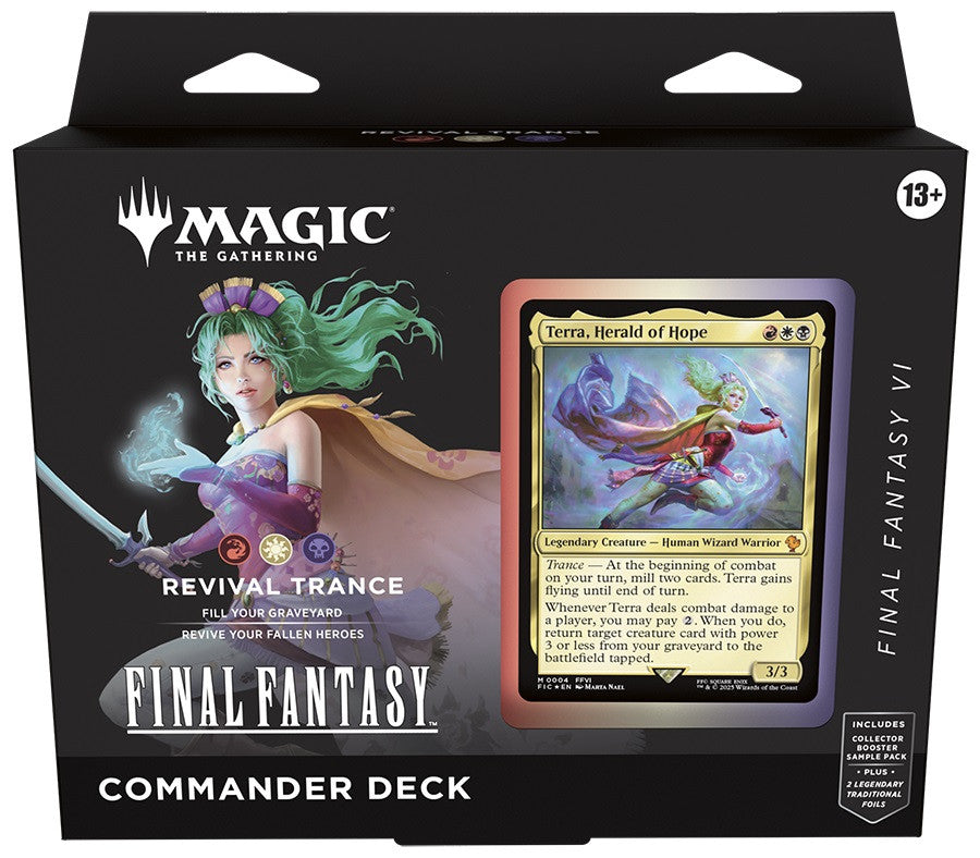 Magic the Gathering Final Fantasy Commander Decks (4 Decks Per Display)