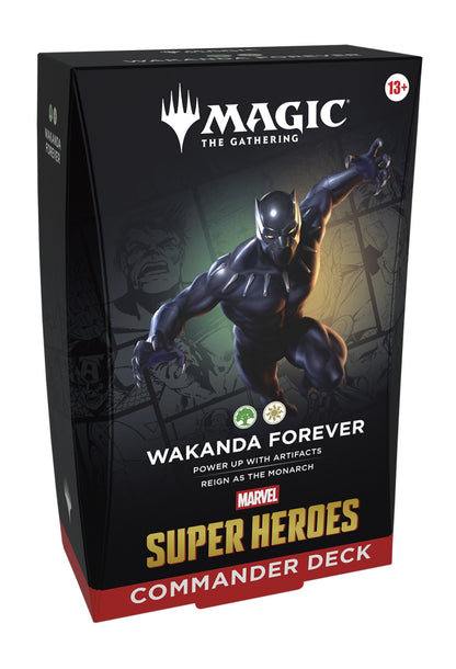 Magic the Gathering Marvel Super Heroes Commander Deck Wakanda Forever GREEN/WHITE (SD2)