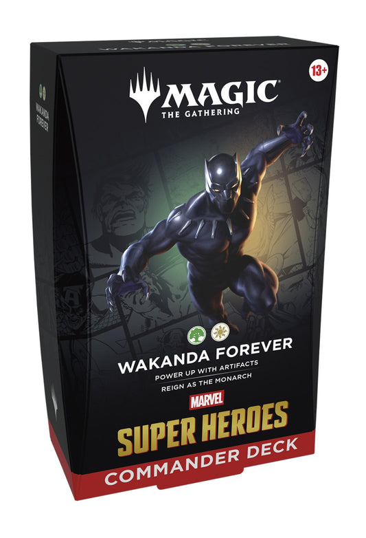 Magic the Gathering Marvel Super Heroes Commander Deck Wakanda Forever GREEN/WHITE (SD2)