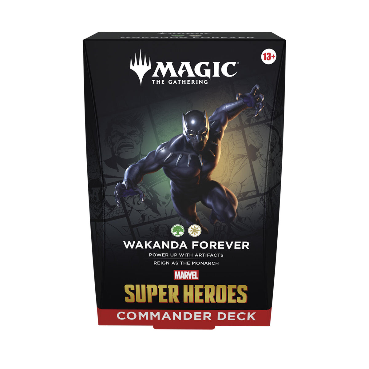 Magic the Gathering Marvel Super Heroes Commander Deck Wakanda Forever GREEN/WHITE (SD2)