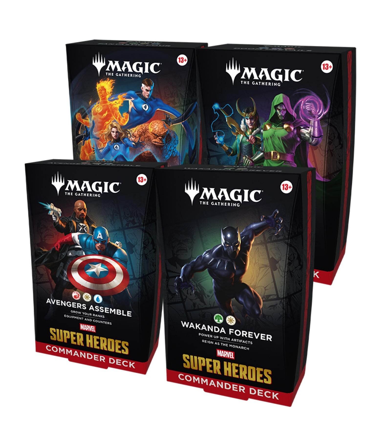 Magic the Gathering Marvel Super Heroes Commander Decks (4 Decks