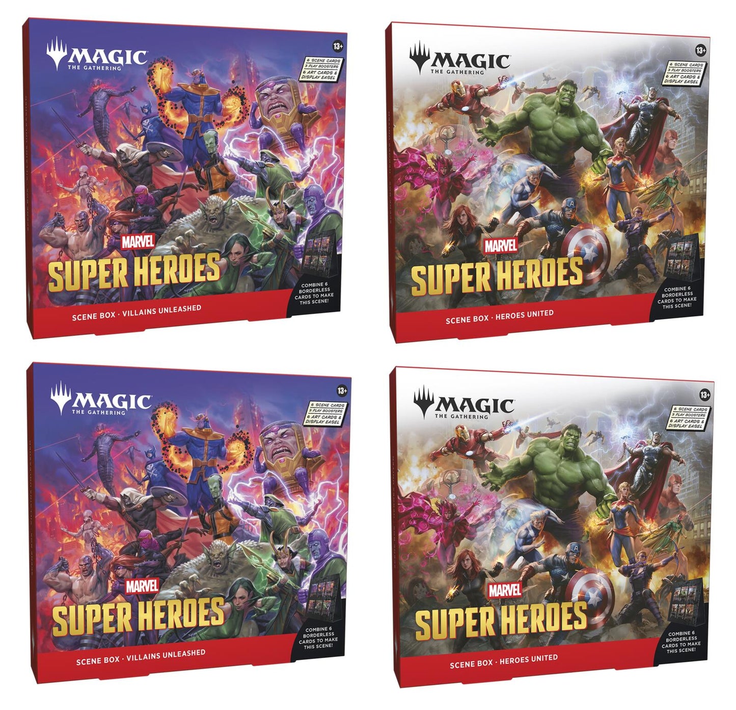 Magic the Gathering Marvel Super Heroes Scene Box (4 Scene Boxes Per Display)