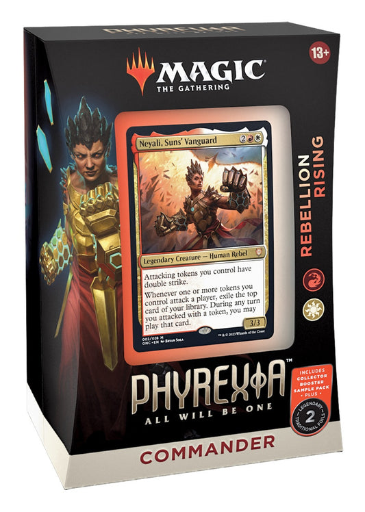 Magic the Gathering Phyrexia All Will Be One Commander Deck RED/WHITE Rebellion Rising (SD2)